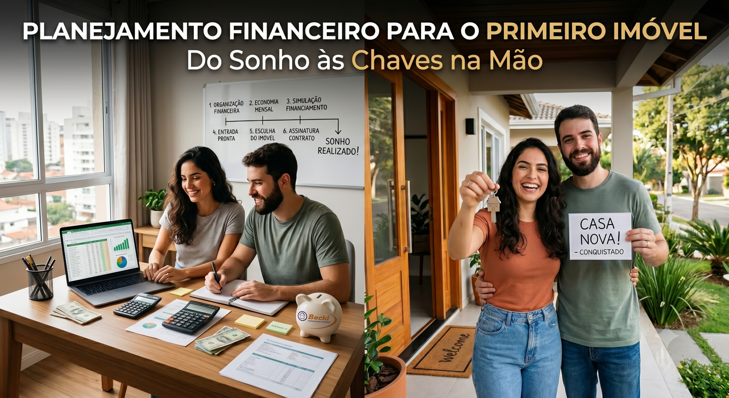 Planejamento Financeiro para o Primeiro Imóvel: Do Sonho às Chaves na Mão